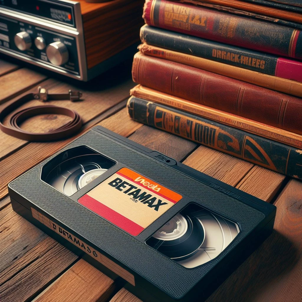 image of a betamax video cassette